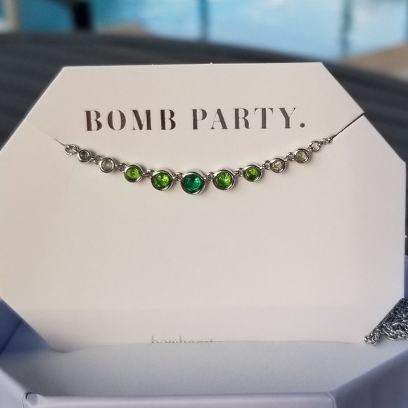 Ombre Erinite Necklace Ring Bomb Party - Picture 1 of 1